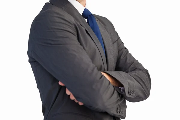 Hombre en traje con los brazos cruzados Imagen De Stock