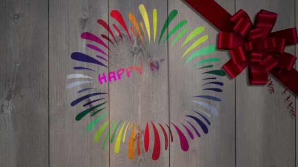활과 나무에 대 한 새 해 복 많이 받으세요 메시지 — 비디오