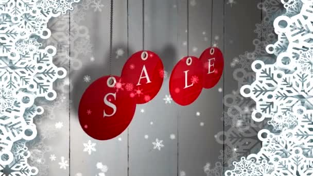 Red sale tags — Stock Video