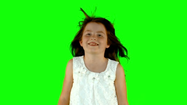 Μικρό κορίτσι χαμογελά — Αρχείο Βίντεο