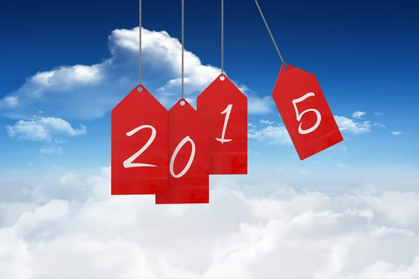 Composite image of 2015 red tags — Stock Photo, Image