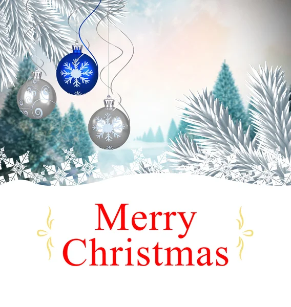 Composite image of christmas card — Stock Photo, Image