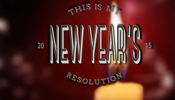 Composite image of new years resolution — Stock Photo, Image