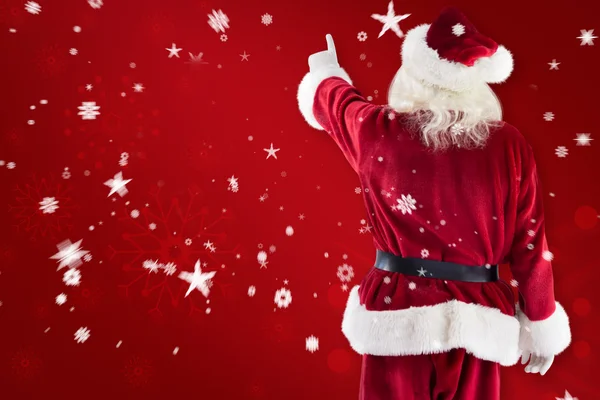 Babbo Natale indica qualcosa — Foto Stock