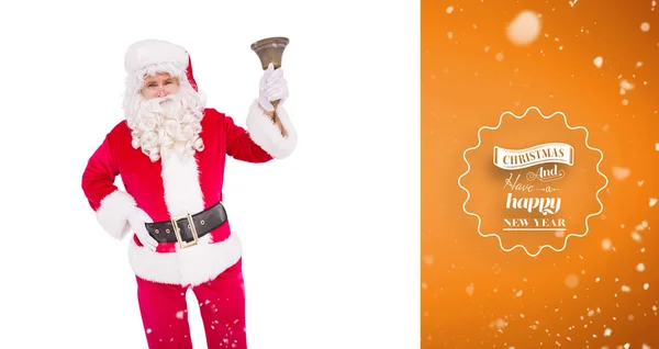 Santa claus beltoon bell — Stockfoto