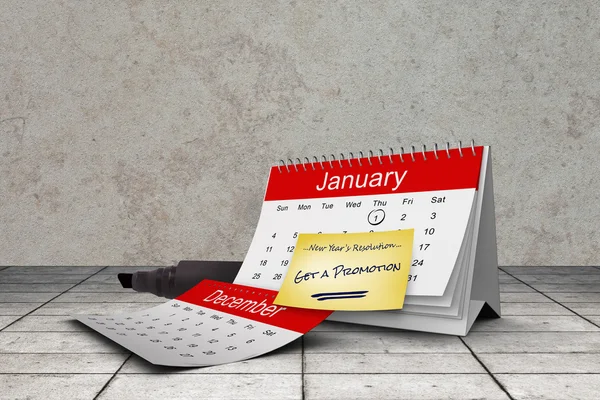 Composite image of new years resolutions — Stock Photo, Image