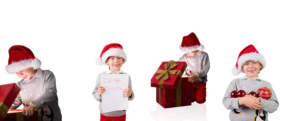 Diferentes meninos festivos — Fotografia de Stock