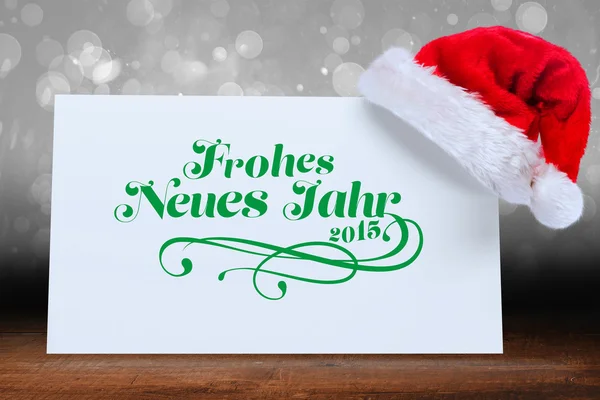 Composite image of frohes neues jahr — Stock Photo, Image
