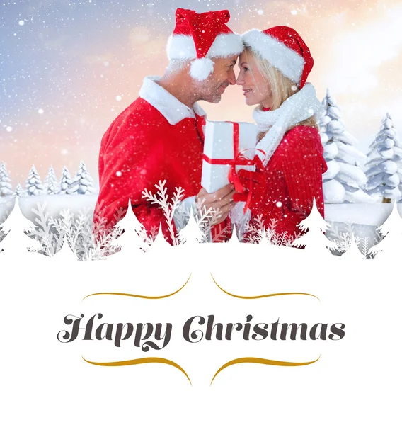 Young festive couple — Stock Photo, Image