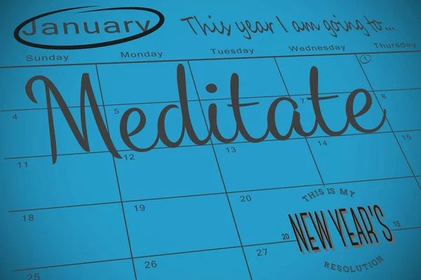 Composite image of new years resolutions — Stock Photo, Image