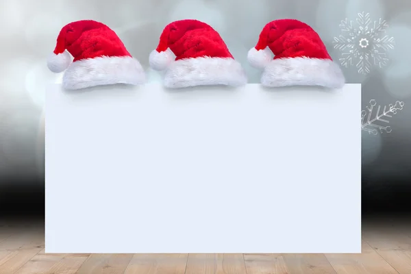Klobouk Santa na plakát — Stock fotografie