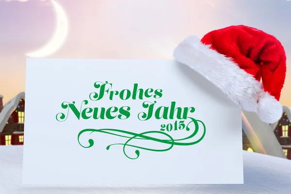 Composite image of frohes neues jahr — Stock Photo, Image