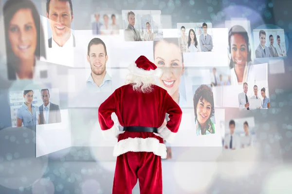 Composite image of santa claus — Stock Photo, Image