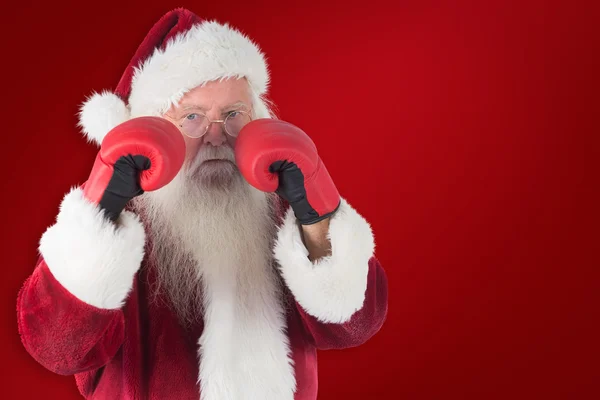 Santa Claus is ready to fight — Stock Photo, Image