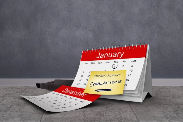 Samengestelde afbeelding van de nieuwe jaar resoluties — Stockfoto