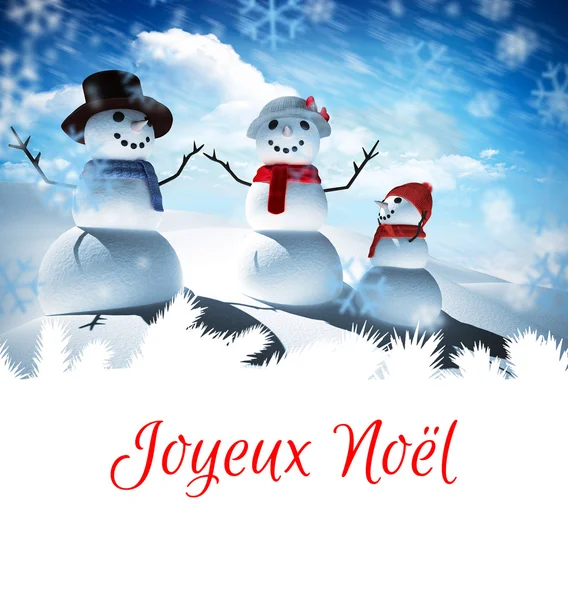 Sammansatt bild av joyeux noel — Stockfoto