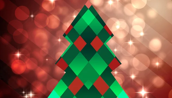 Složený obraz bederní vánoční stromeček — Stock fotografie