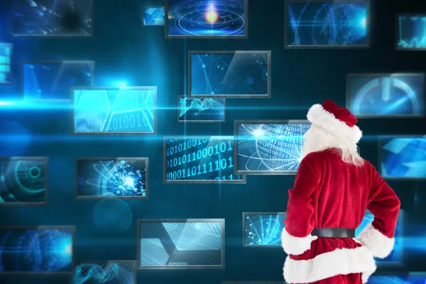 Santa looks away from the camera — Stock Photo, Image