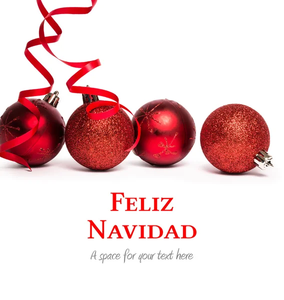 Sammansatt bild av feliz navidad — Stockfoto