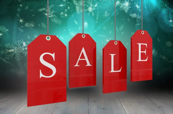 Red sale tags — Stock Photo, Image