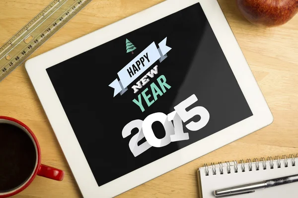Nowy rok przed cyfrowe tabletki — Zdjęcie stockowe