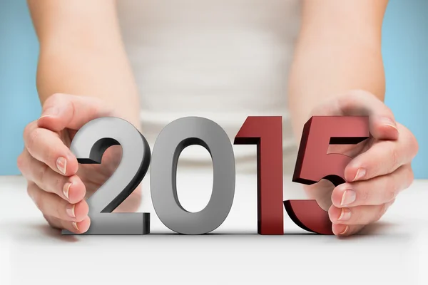 Composite image of hands presenting — Stock Photo, Image