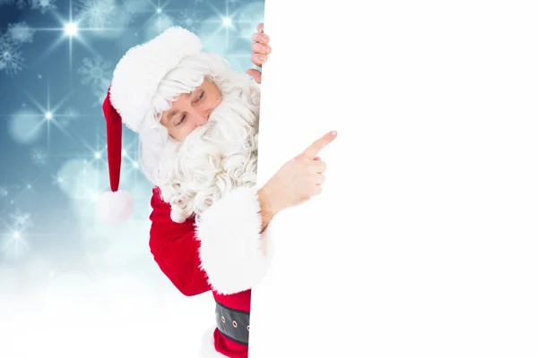 Natale di padre festivo che presenta il segno — Foto Stock