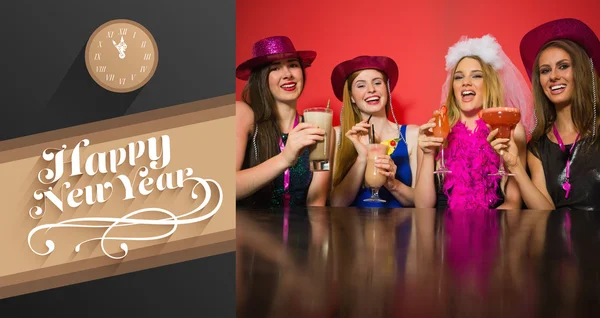 Laughing friends having hen party — Stock Photo, Image