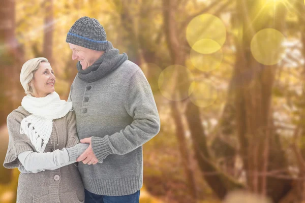 Mature winter couple — Stock Photo, Image