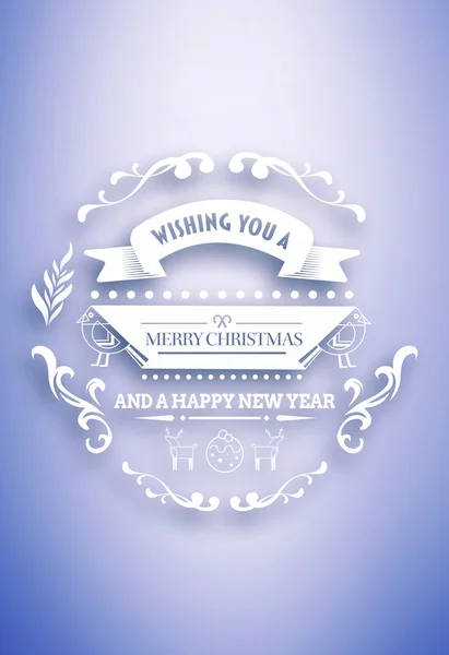 Christmas greetings against vignette — Stock Photo, Image