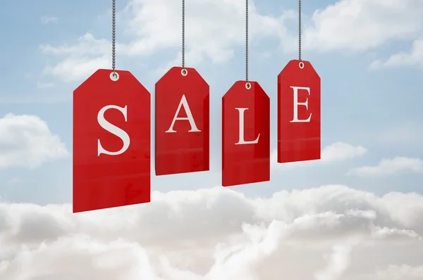 Red sale tags — Stock Photo, Image