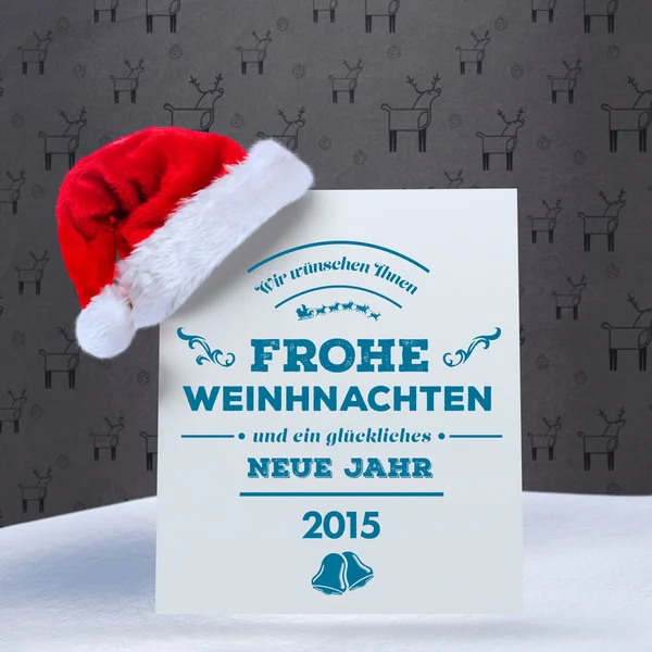 Composite image of german christmas greeting — Stock Photo, Image