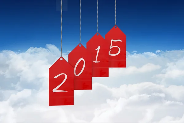 Composite image of 2015 red tags — Stock Photo, Image