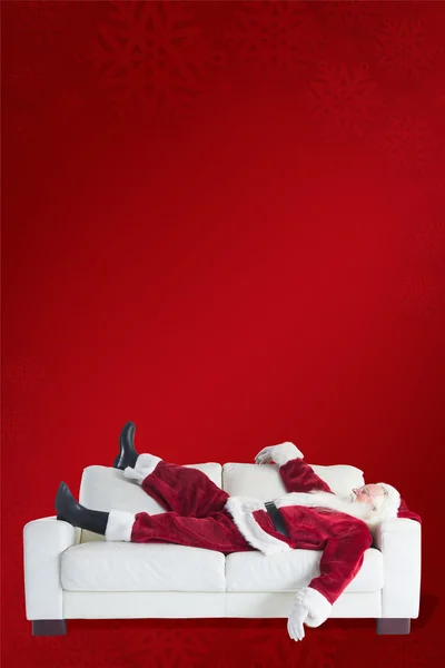 Santa Claus taking nap — Stock Photo, Image