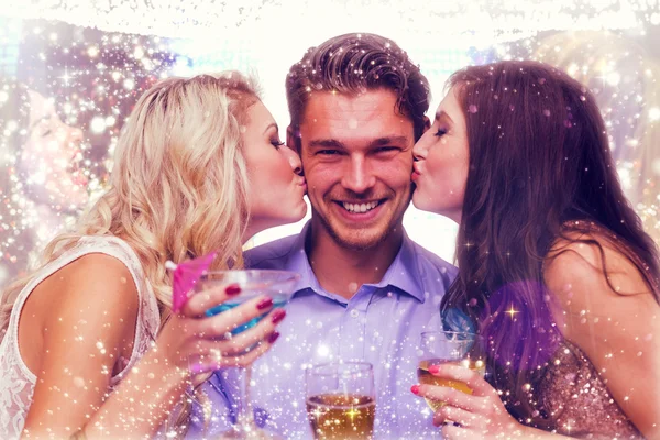Composite image of friends toasting — Stock Photo, Image