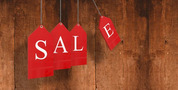 Red sale tags — Stock Photo, Image