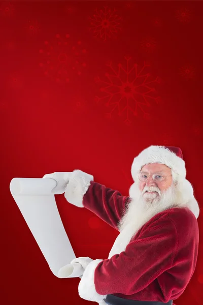 Papá Noel tiene lista — Foto de Stock
