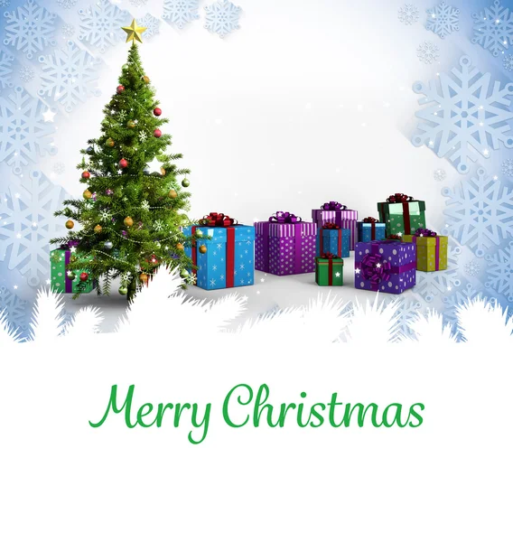 Composite image of merry christmas — Stock Photo, Image