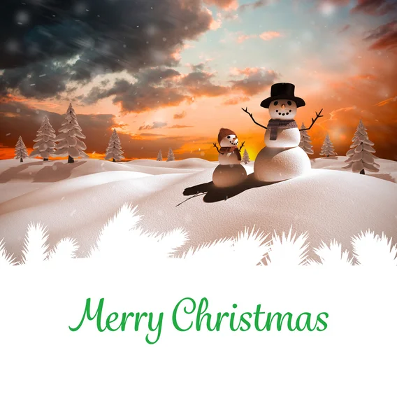 Složený obraz Veselé Vánoce — Stock fotografie
