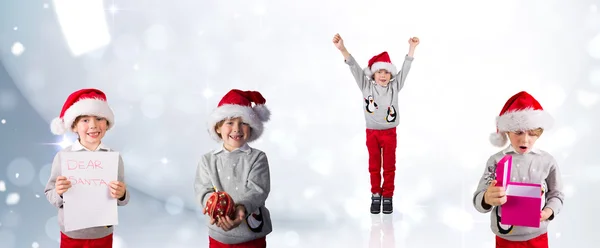 Diferentes meninos festivos — Fotografia de Stock