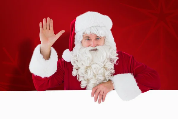 Retrato de Santa Claus saludando — Foto de Stock