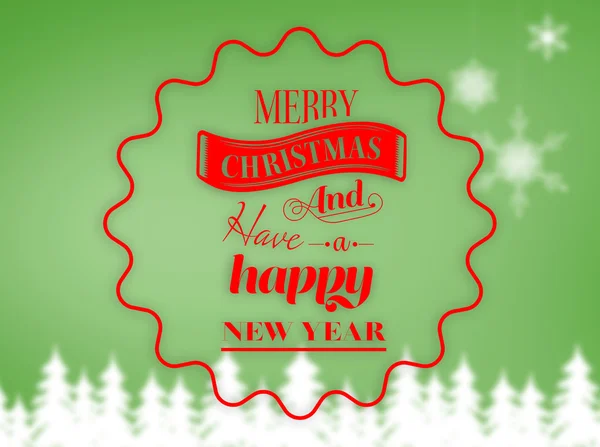 Logo wishing merry christmas — Stock Photo, Image