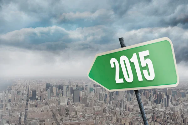 Composite image of 2015 in bold grey — Stock Photo, Image