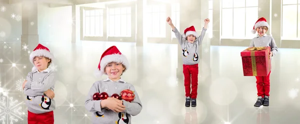 Different festive boys — Stock Photo, Image