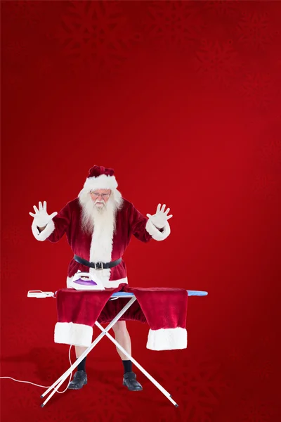 Papai Noel está impressionado com algo — Fotografia de Stock