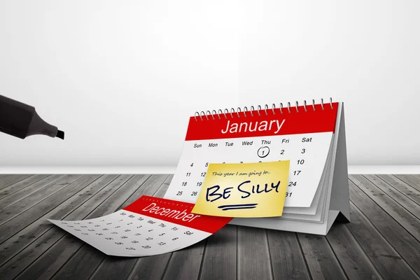 Composite image of new years resolutions — Stock Photo, Image