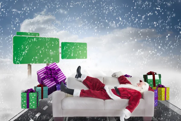 Santa Claus tomando una siesta —  Fotos de Stock