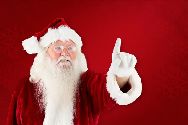 Santa claus wskazując — Zdjęcie stockowe