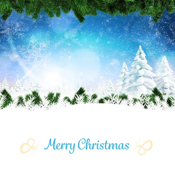 Composite image of christmas card — Stock Photo, Image