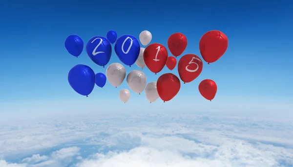 Gesamtbild der Luftballons von 2015 — Stockfoto